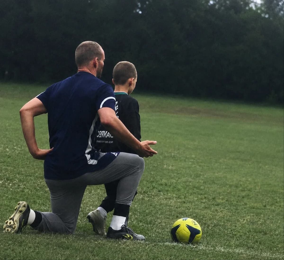 Coach and athlete in a safe training environment