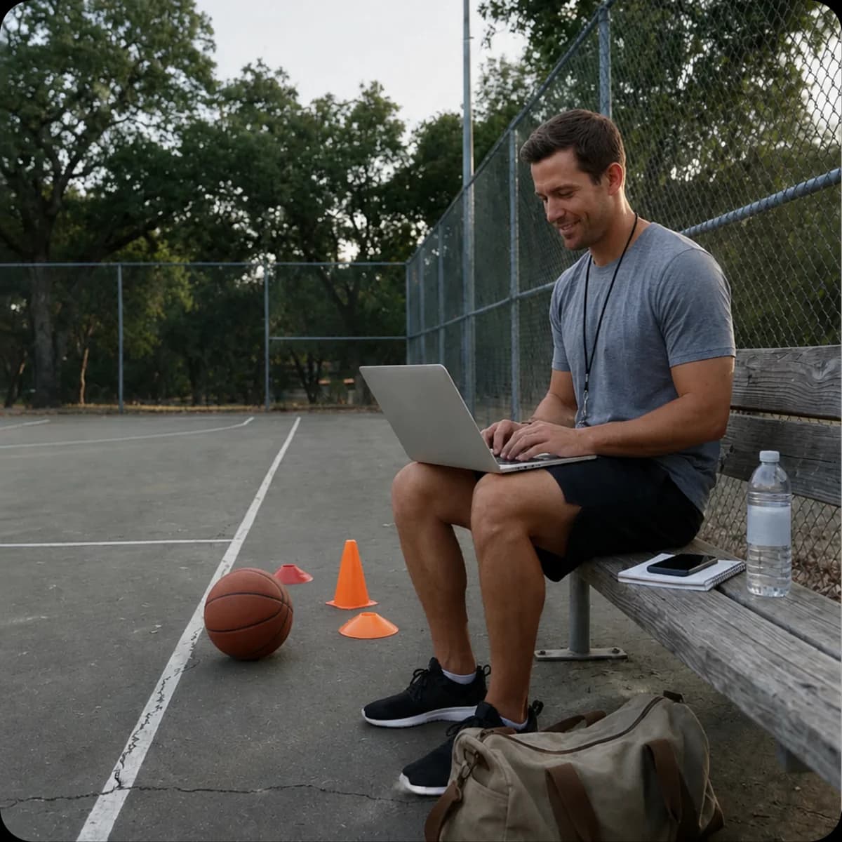 Coach reviewing session pricing and availability