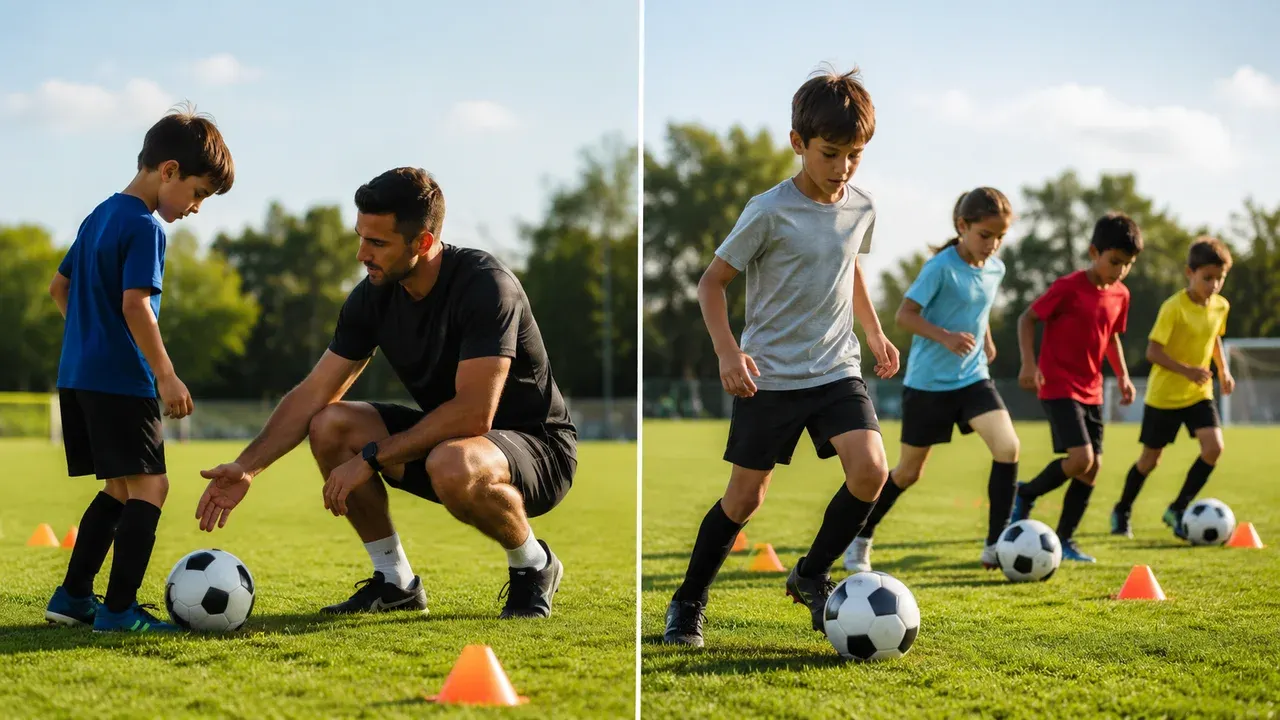 Comparing private one-on-one and small-group sports training for kids in New Jersey.